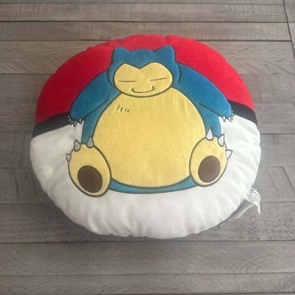 Pokemon Snorlax Plush Poke Ball Pillow